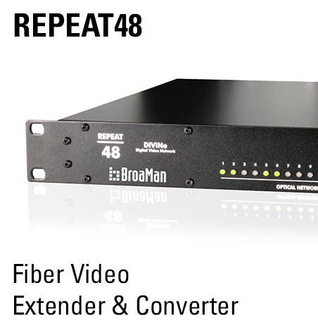 Repeat48 Fiber Video Extender & Converter