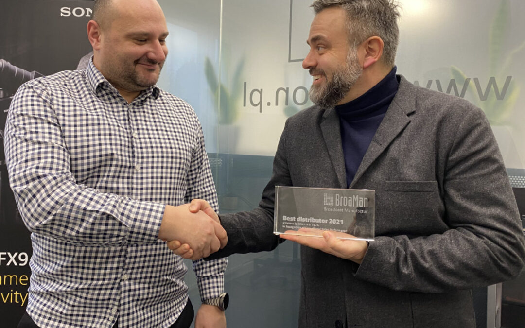 Polish OB Van Specialists 4Vision Receive BroaMan Best Distributor Award